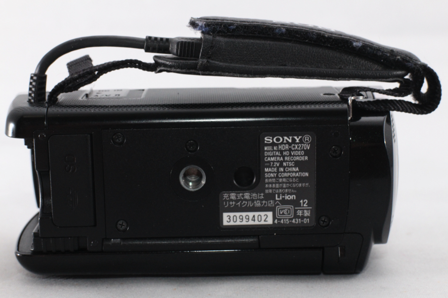 【販売買付】3440- ソニー SONY HDビデオカメラ Handycam HDR-CX270V クリスタルブラック 美品 ソニー