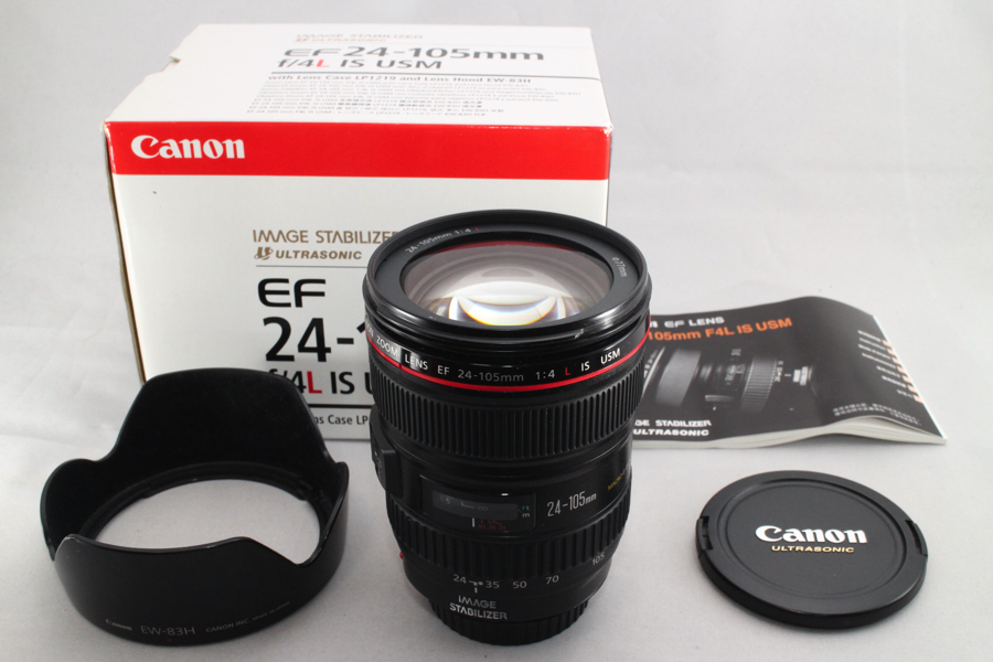 3808- キャノン Canon 標準ズームレンズ EF24-105mm F4L IS USM フル