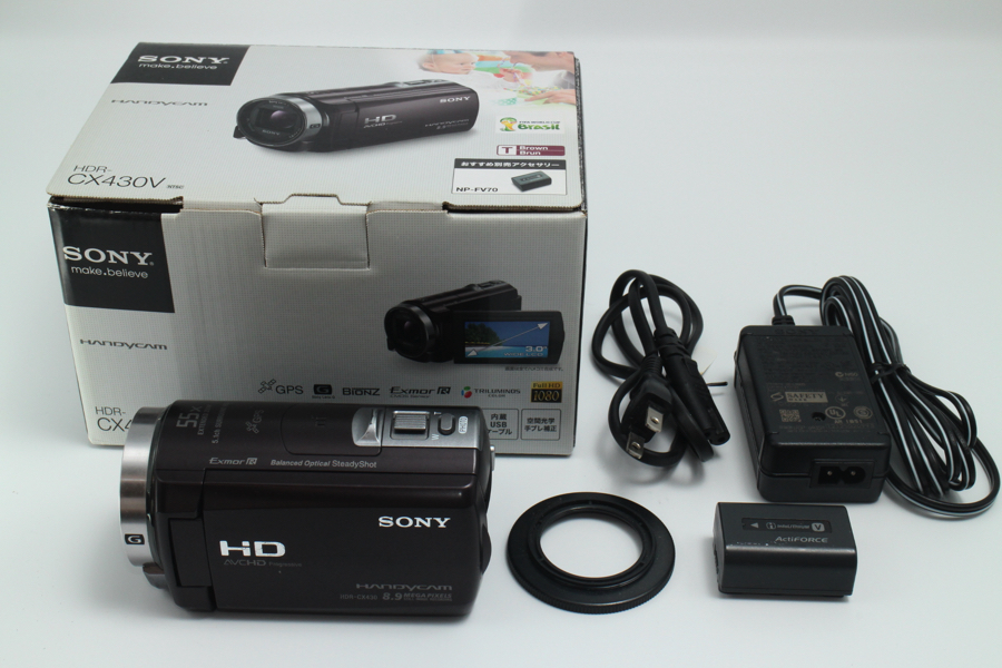 最新作 4102- ソニー SONY ビデオカメラ HANDYCAM HDR-CX430V 光学30倍